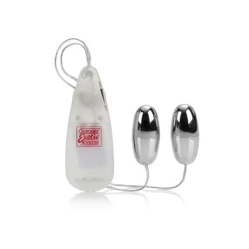 CalExotics Anal Pocket Exotics Vibrating Double Silver Bullets