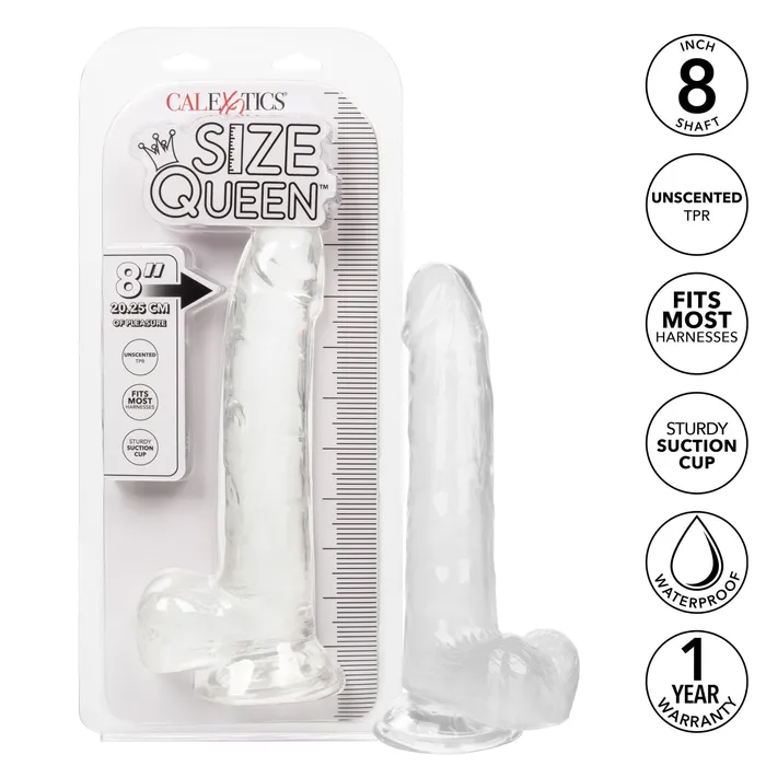 CalExotics Anal Size Queen 8 inch2025 Cm Clear