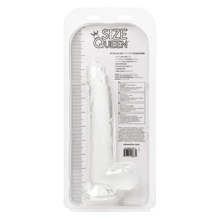 CalExotics Anal Size Queen 8 inch2025 Cm Clear