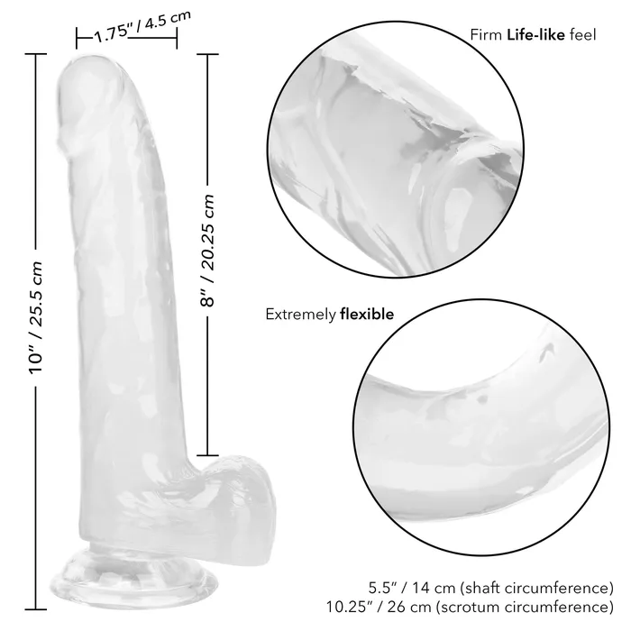 CalExotics Anal Size Queen 8 inch2025 Cm Clear