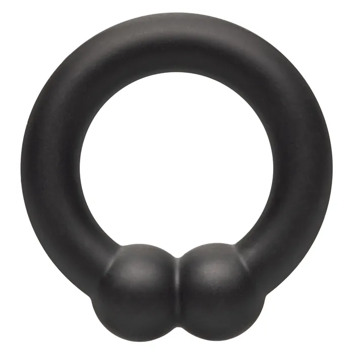 CalExotics Male Sex Toys Alpha Liquid Silicone Muscle Ring Black