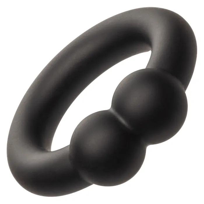 CalExotics Male Sex Toys Alpha Liquid Silicone Muscle Ring Black