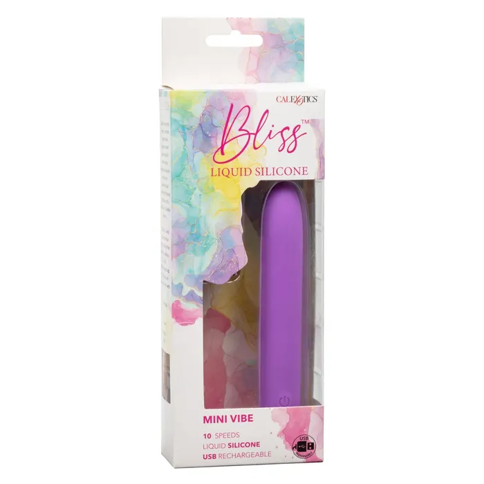 CalExotics Vibrators Bliss Liquid Silicone Mini G Vibe Purple