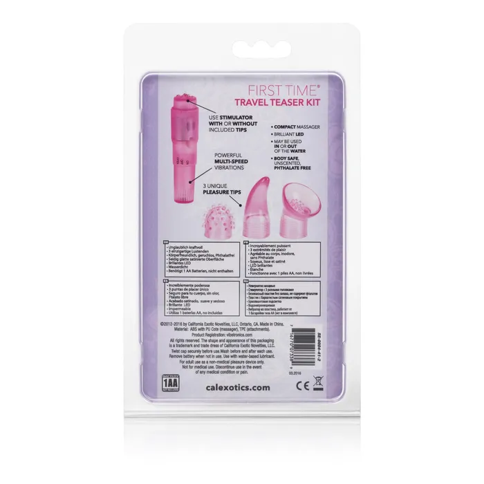 CalExotics Vibrators First Time Travel Teaser Kit Pink