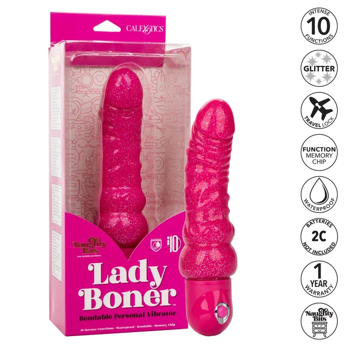 CalExotics Vibrators Naughty Bits Lady Boner Bendable Personal Vibrator