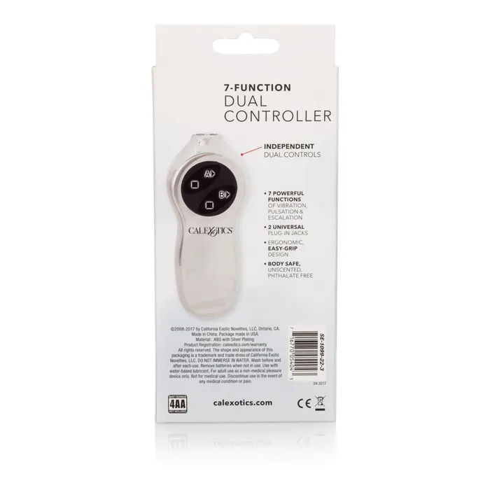 CalExotics Vibrators Sterling Collection 7Function Dual Controller