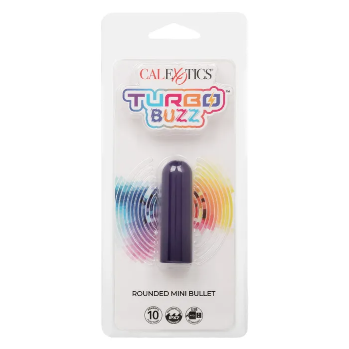 CalExotics Vibrators Turbo Buzz Rounded Mini Bullet Purple