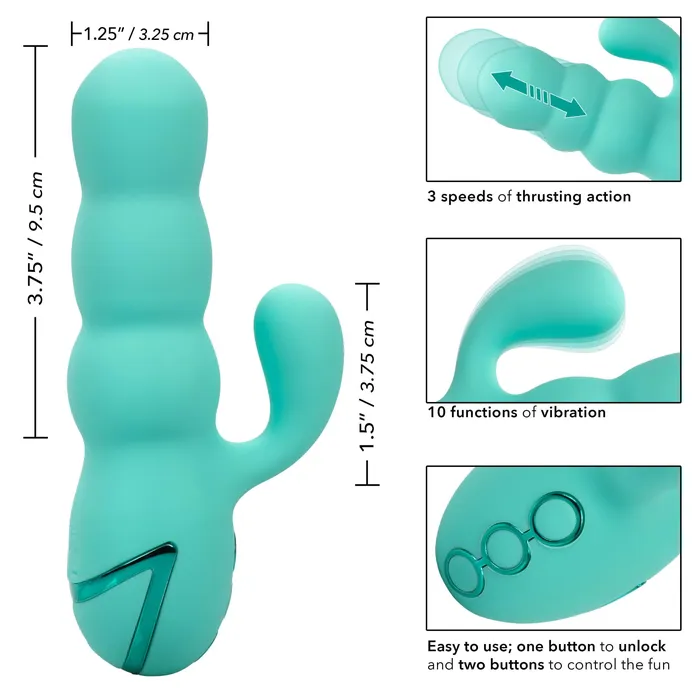 California Dreaming Del Mar Diva Teal CalExotics Vibrators