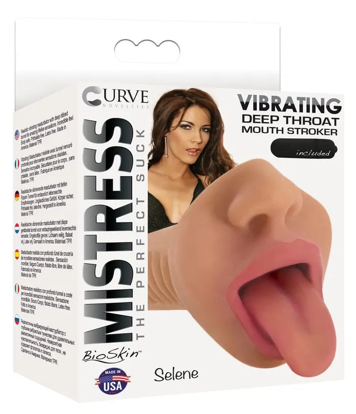 Curve Toys Vibrators Mistress Selene Mouth Latte