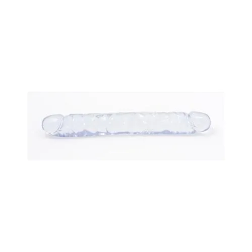 Dildos Crystal Jellies Jr Double Dong 12 Inch Clear Doc Johnson