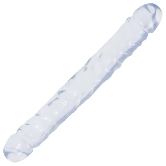 Dildos Crystal Jellies Jr Double Dong 12 Inch Clear Doc Johnson