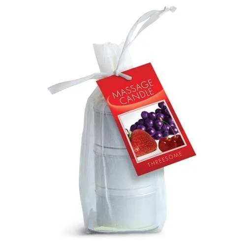 Edible Candle Threesome 3 Pcs in a Bag Earthly Body Female Sex Toys