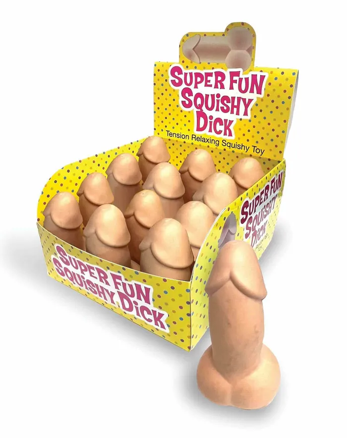 Female Sex Toys Little Genie Super Fun Squishy Dicks Display 12 Ct