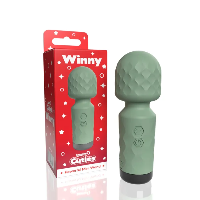 Female Sex Toys Screaming O Screaming O Cuties Winny Vibrating Mini Wand Sage Green