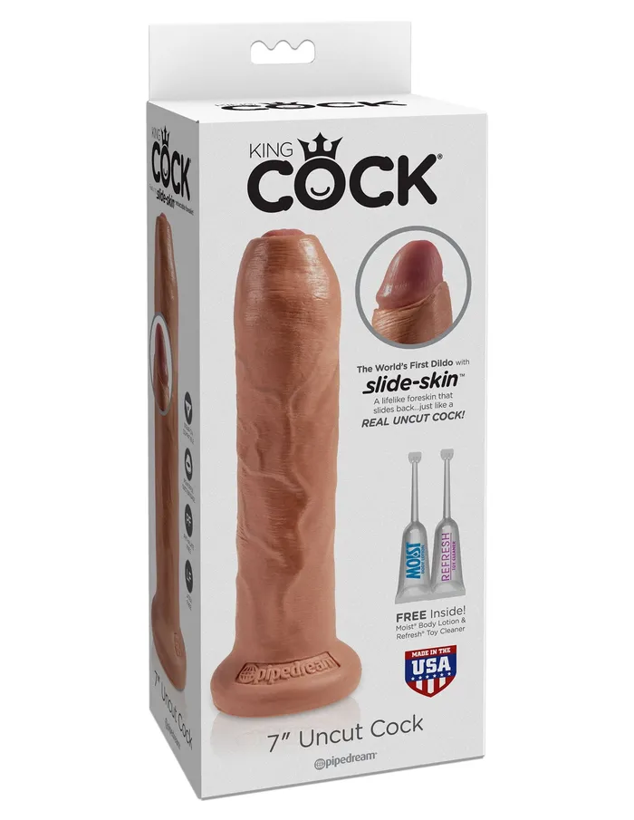 King Cock 7 Uncut Tan Pipedream Dildos