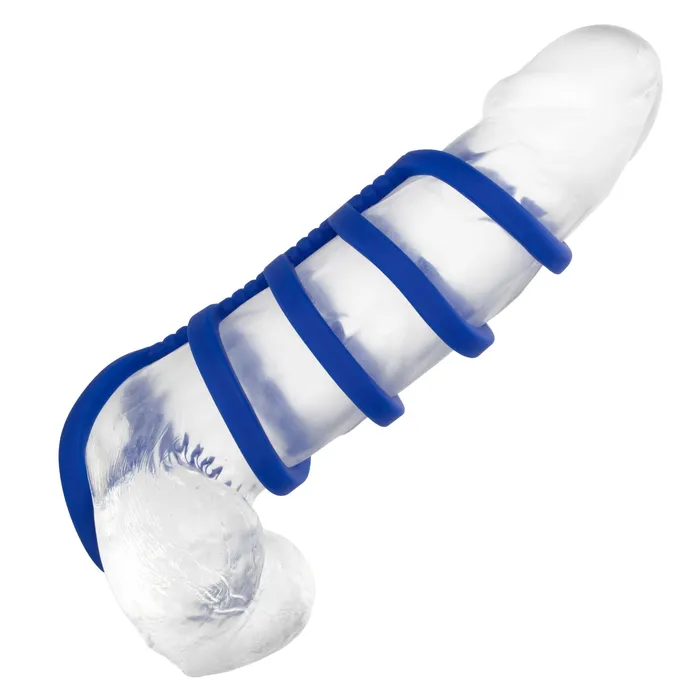 Male Sex Toys Admiral Xtreme Cock Cage Blue CalExotics