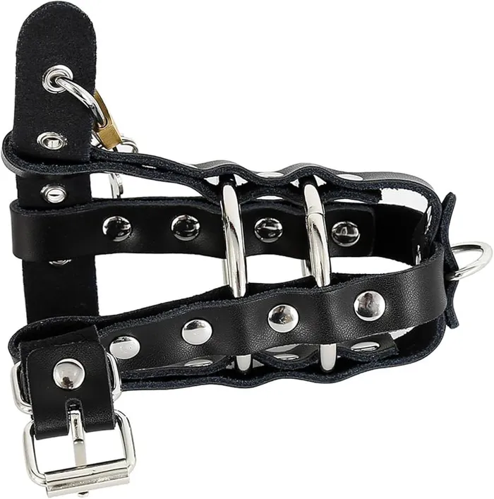 Male Sex Toys Come Now Leather Penis Chastity Cage