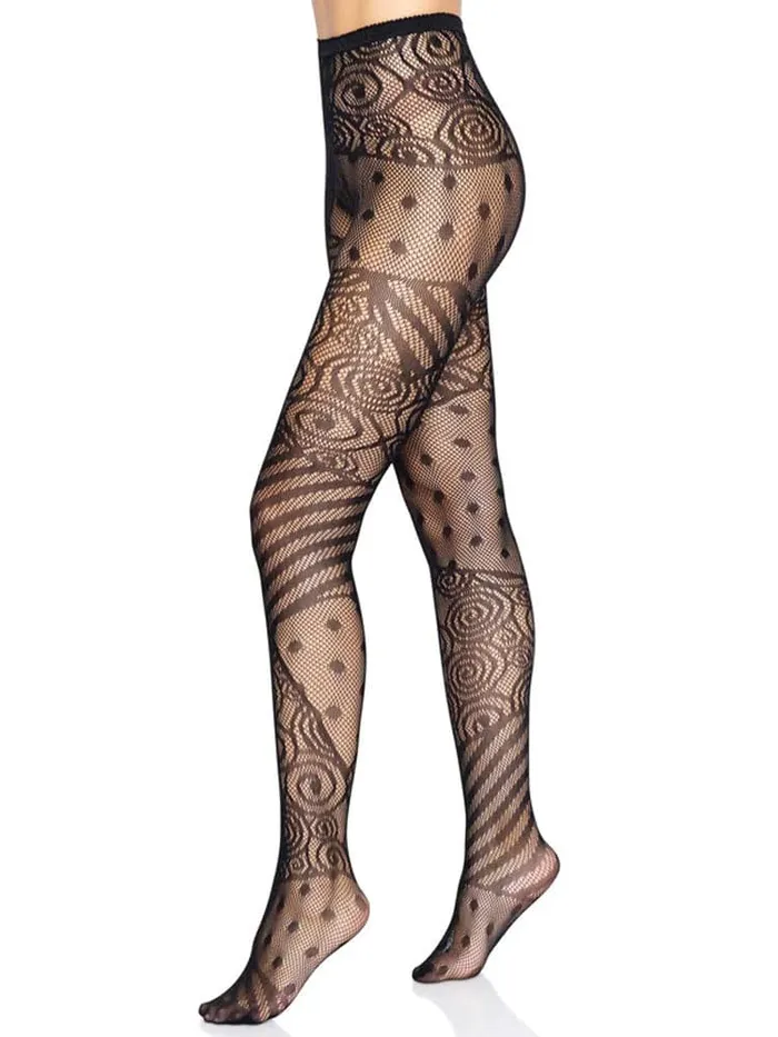 Male Sex Toys Leg Avenue Doll Net Tights One Size Black