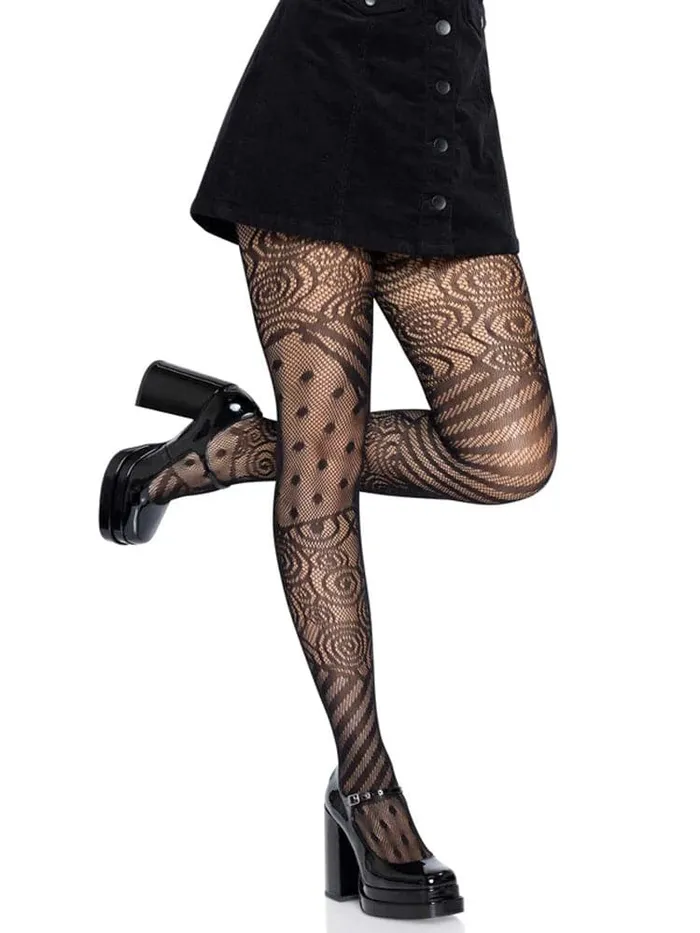 Male Sex Toys Leg Avenue Doll Net Tights One Size Black