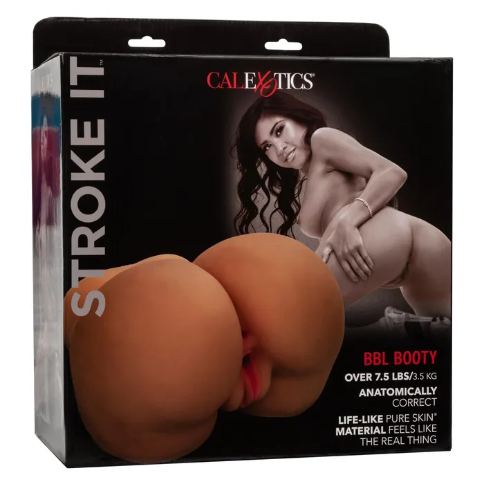 Male Sex Toys Stroke It Bbl Booty Brown CalExotics