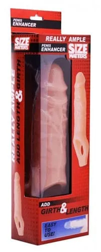 Male Sex Toys XR Brands Size Matters Really Ample Penis Enhancer Boxed Natural