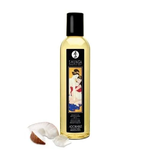 Massage Oil Coconut 8 Fl Oz 250ml Shunga Couples