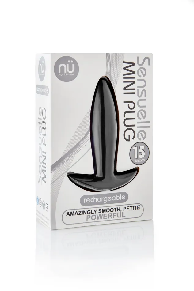 Sensuelle 15 Function Mini Plug Black Sensuelle Anal