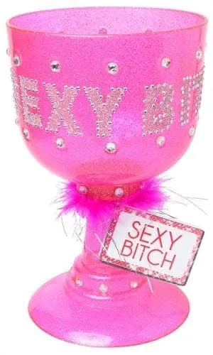 Sexy Bitch Pimp Cup Dark Pink Pipedream Dildos