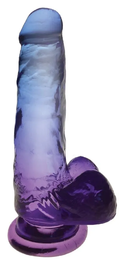 Shades 7 Inch Gradient Dong Blue and Violet Icon Brands Dildos