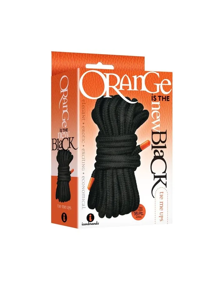 The 9s Orange Is the New Black Tie Me Ups Black Icon Brands Anal