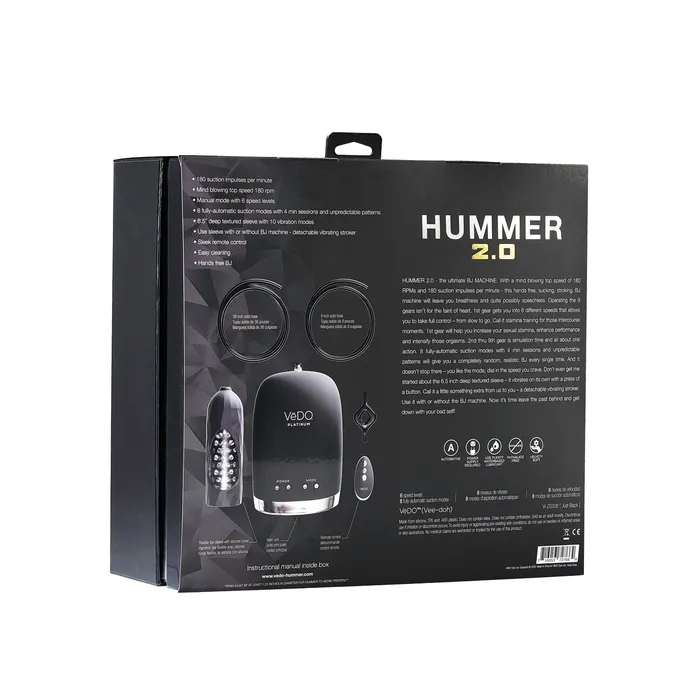 VeDO VeDO Hummer 20 Masturbator Male Sex Toys