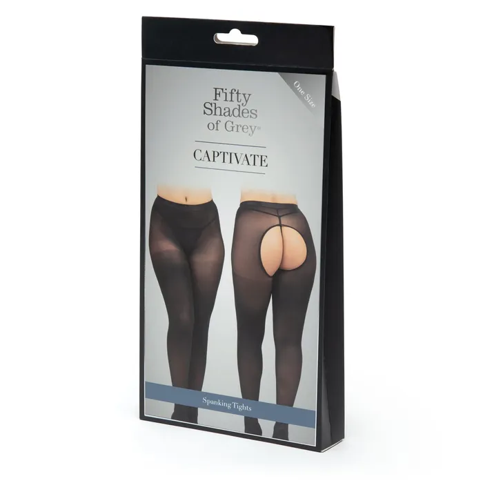 Vibrators Lovehoney Fifty Shades Fifty Shades of Grey Captivate Spanking Pantyhose One Size Black