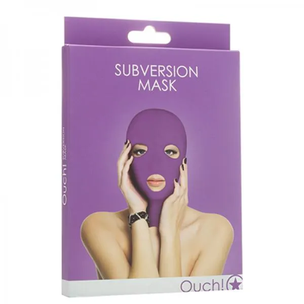 Vibrators Shots America LLC Ouch Subversion Mask Purple