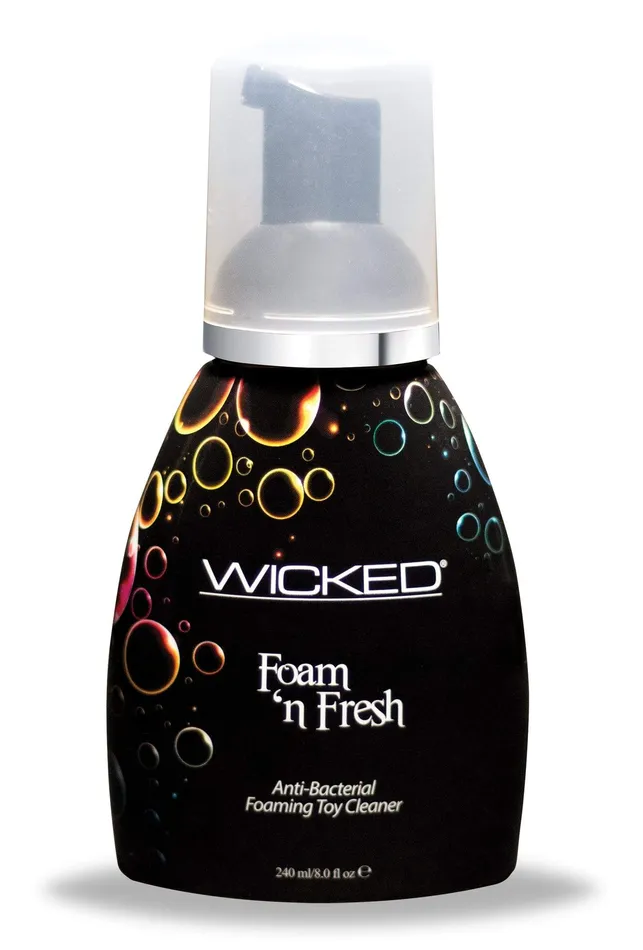 Vibrators Wicked Sensual Care Foam N Fresh AntiBacterial Foaming Toy Cleaner 8 Fl Oz 240 ml