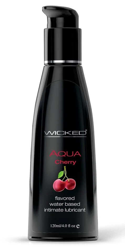 Wicked Sensual Care Aqua Cherry WaterBased Lubricant 4 Oz Lubricants