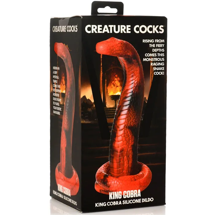 XR Brands Creature Cocks Dildos King Cobra King Cobra Silicone Dildo Red