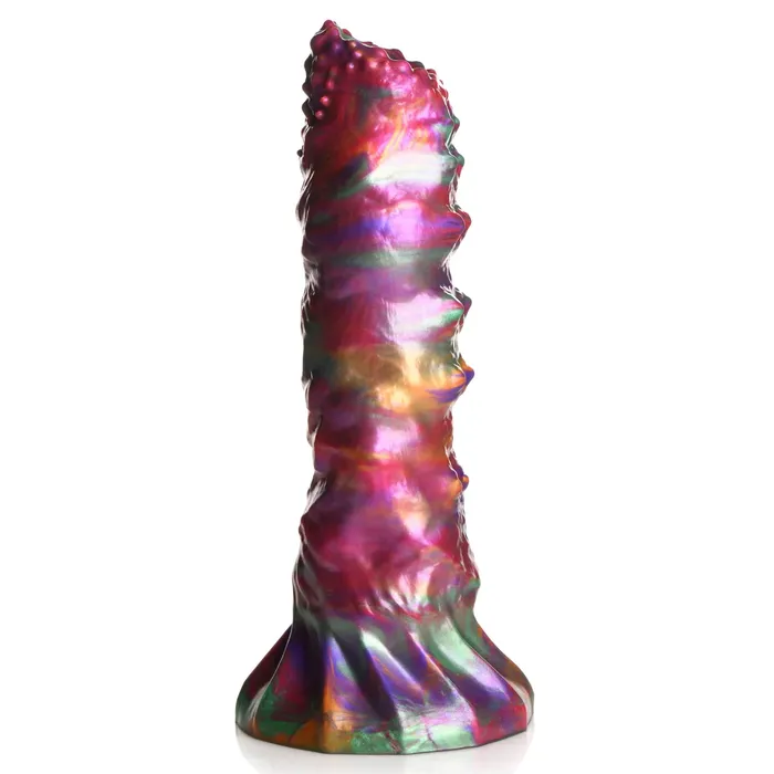 XR Brands Creature Cocks Female Sex Toys Larva Silicone Ovipositor Dildo With Eggs Multicolor