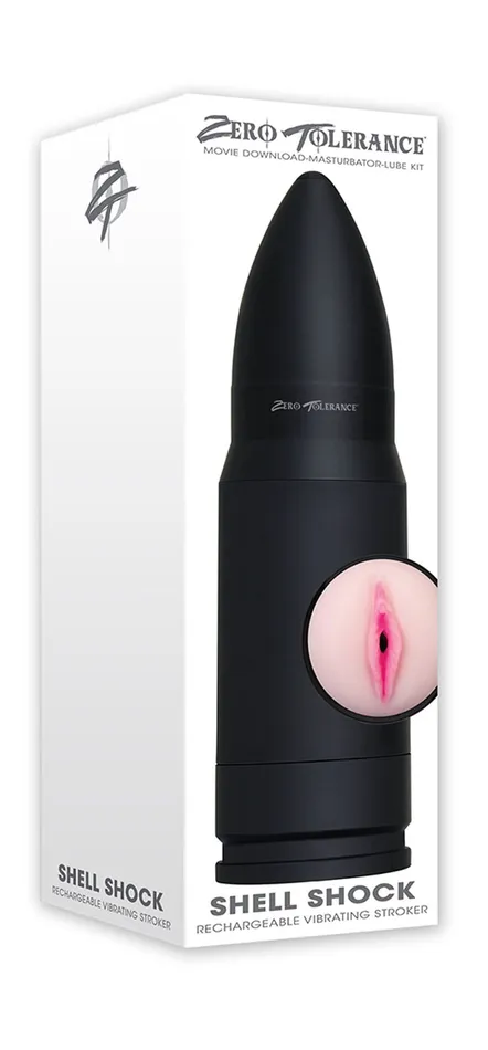 Zero Tolerance Shell Shock Rechargeable Vibrating Stroker Male Sex Toys