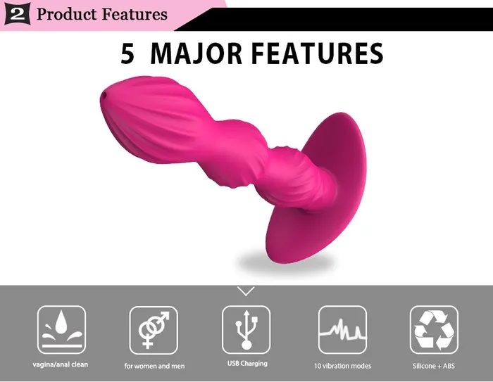 Anal Javaughn69ways New Anal Beads Butt Plug Vibrator for Men Female