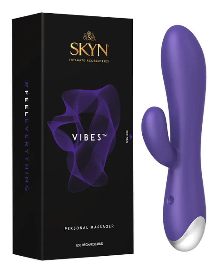 Ansell Vibrators SKYN Vibes Personal Massager Purple Sex Adult Pleasure Orgasm