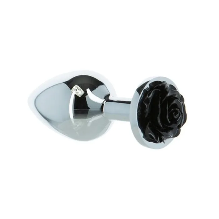 Black Rose 3in Metal Butt Plug LUX Active Anal