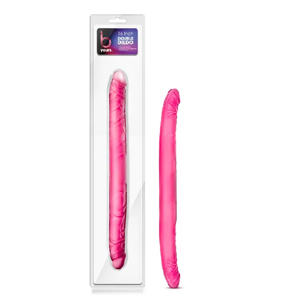 Blush B Yours Double Dildo Pink 16in Dildos