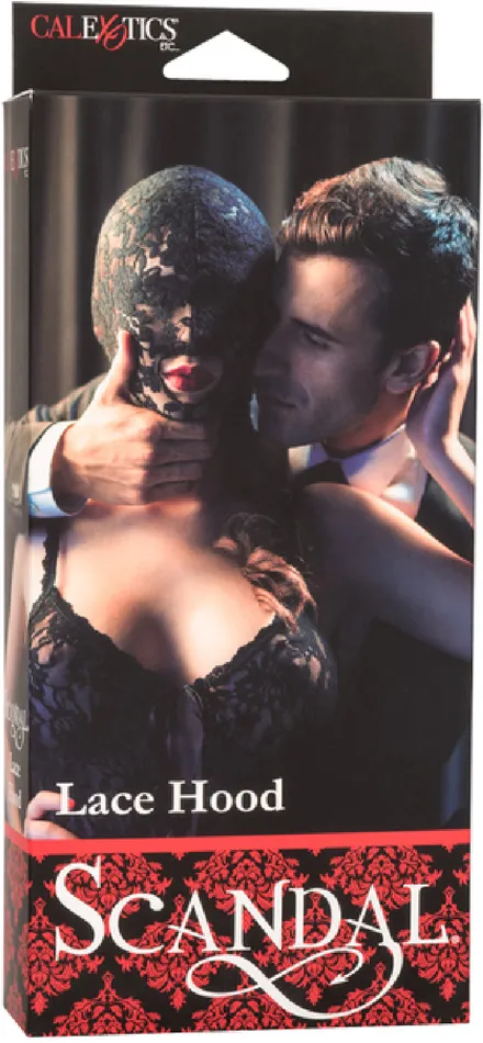 California Exotic Novelties Couples Lace Hood Fetish Sexy Headwear Adult Play Bondage Love Fun Black