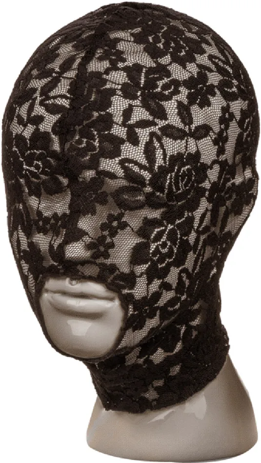 California Exotic Novelties Couples Lace Hood Fetish Sexy Headwear Adult Play Bondage Love Fun Black