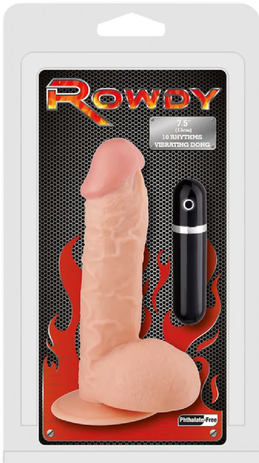 Dildos Excellent Power 75 Vibrating Dong Flesh