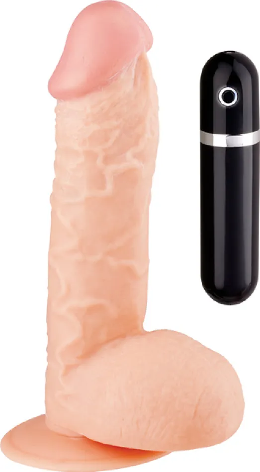 Dildos Excellent Power 75 Vibrating Dong Flesh