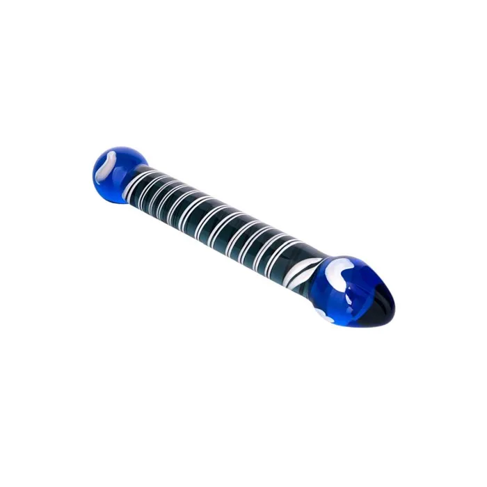 Dildos Sexus Glass Sexus Glass Dildo Duo Blue 20cm