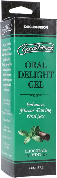 Doc Johnson Oral Delight Gel Chocolate Mint 4 Oz Enhancers