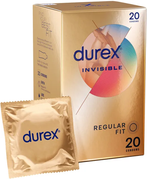 Durex Anal Invisible Regular Fit 20s