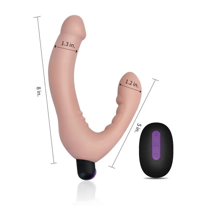 Female Sex Toys IJOY Rechargeable Strapless Strap on w Remote Lovetoy